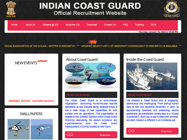 Indian Coast Guard AC GD Admit Card 2021 Out @joinindiancoastguard.gov.in, Download ICG Assistant Commandant General Duty 02/2021 Call Letter